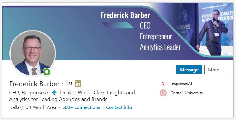 LinkedIn Header Design Personal-Plus Frederick Barber