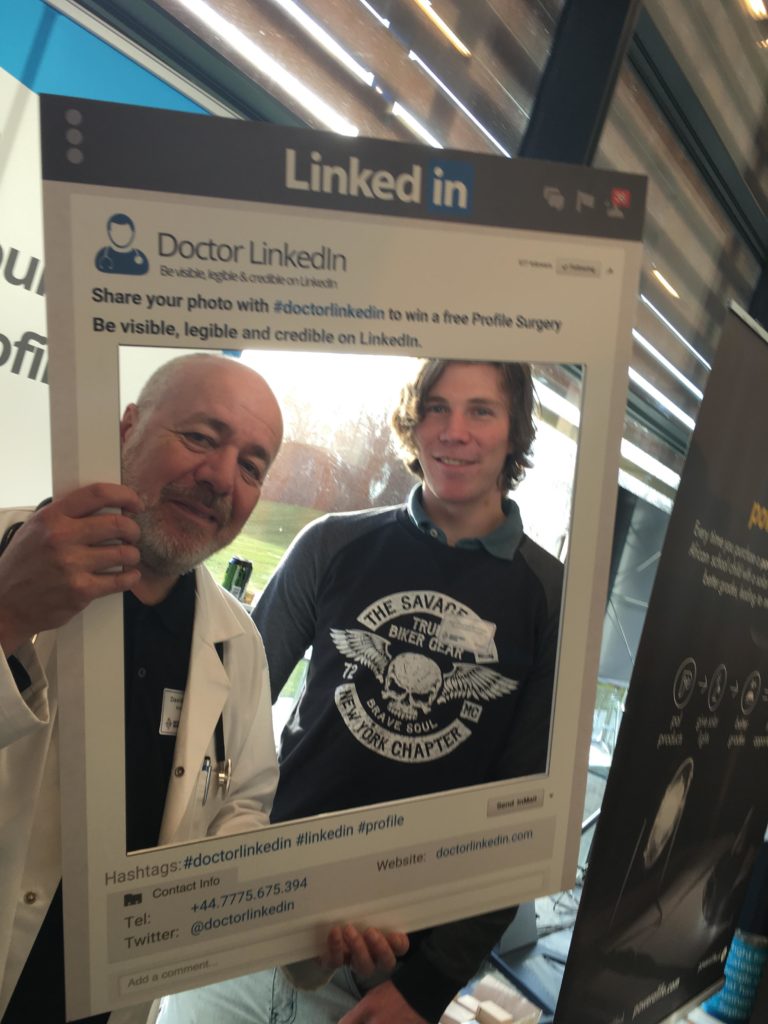 Take your photo with Doctor LinkedIn at #EDGE14 to win a free Profile Surgery. Just share with hashtag #doctorlinkedin
