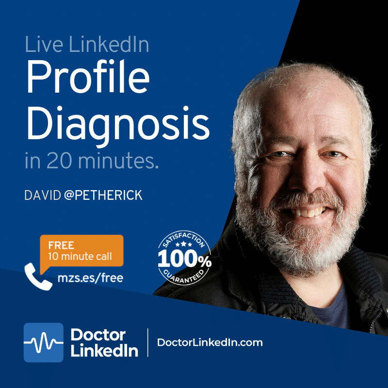 Live LinkedIn profile Diagnosis in 20 Minutes
